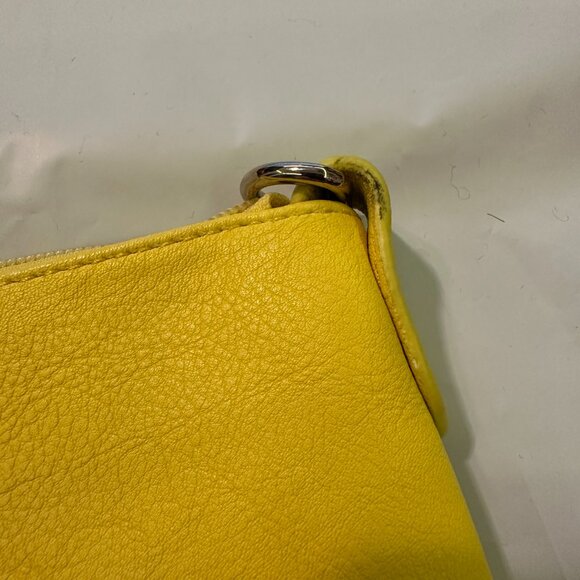 CHARMING CHARLIE Yellow Perrin Wristlet Loop Purse Wallet Gold Bright Summer Bag - Picture 12 of 12
